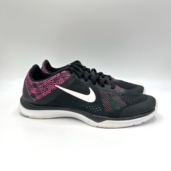 Nike Womens Size 7 In Season‎ Tr 5 830750-011 Black Pink Running Shoes Sneakers - Picture 1 of 12